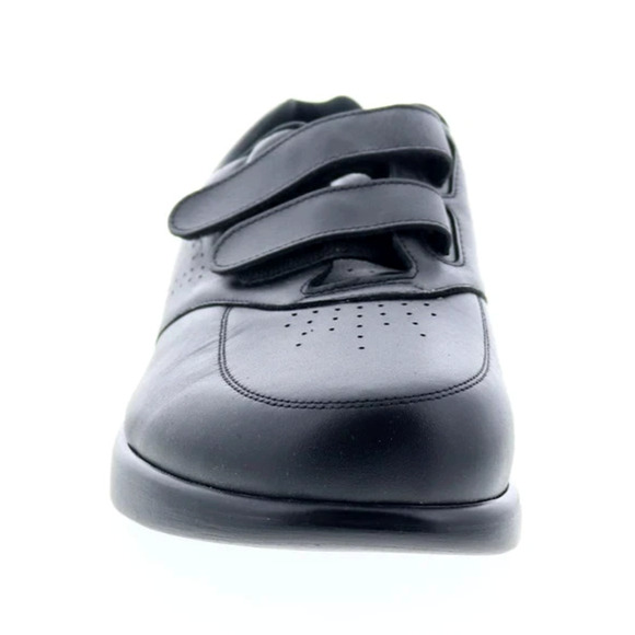 NIB SAS VTO Mens Black Leather w 2 Strap Velcr Sneakers 6.5 3W =Extra Extra Wide main image 4